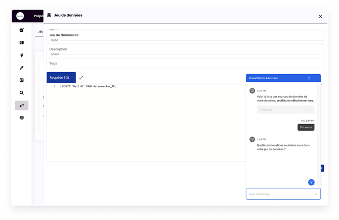 Créer un jeux de données